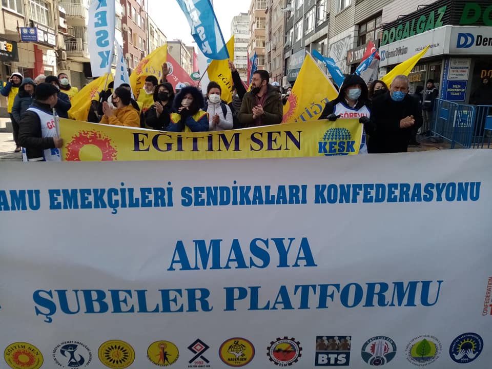 KESK'in bölge mitingi Samsun'da yapıldı