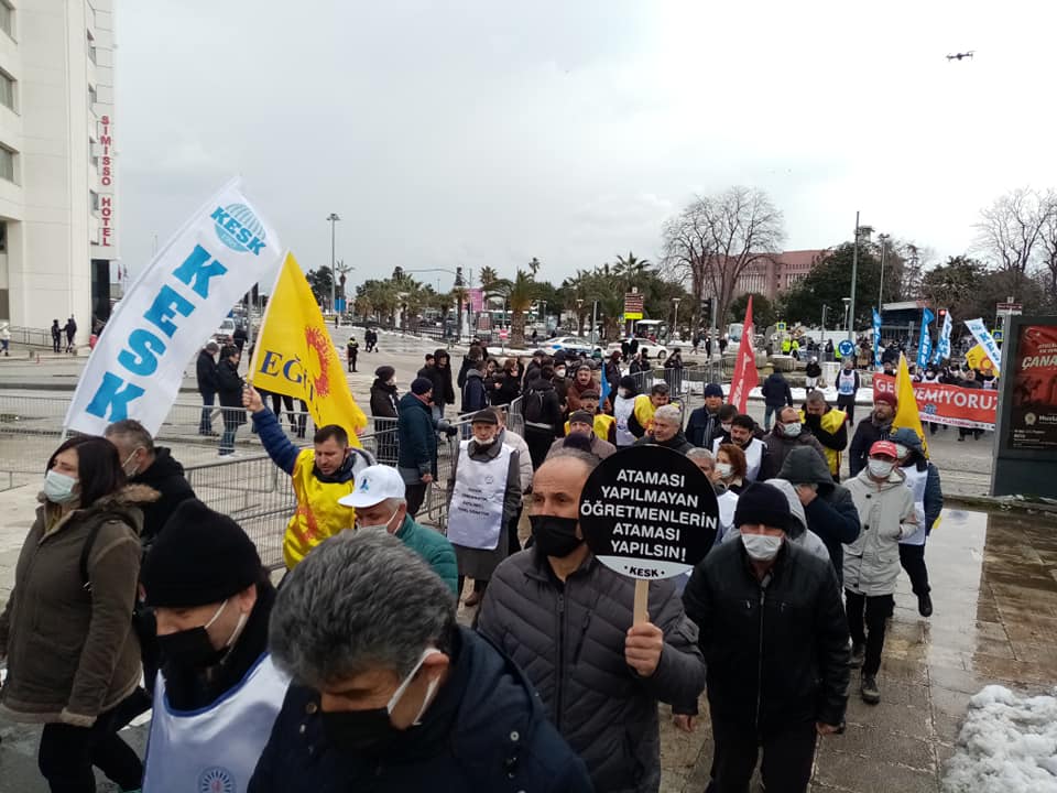 KESK'in bölge mitingi Samsun'da yapıldı