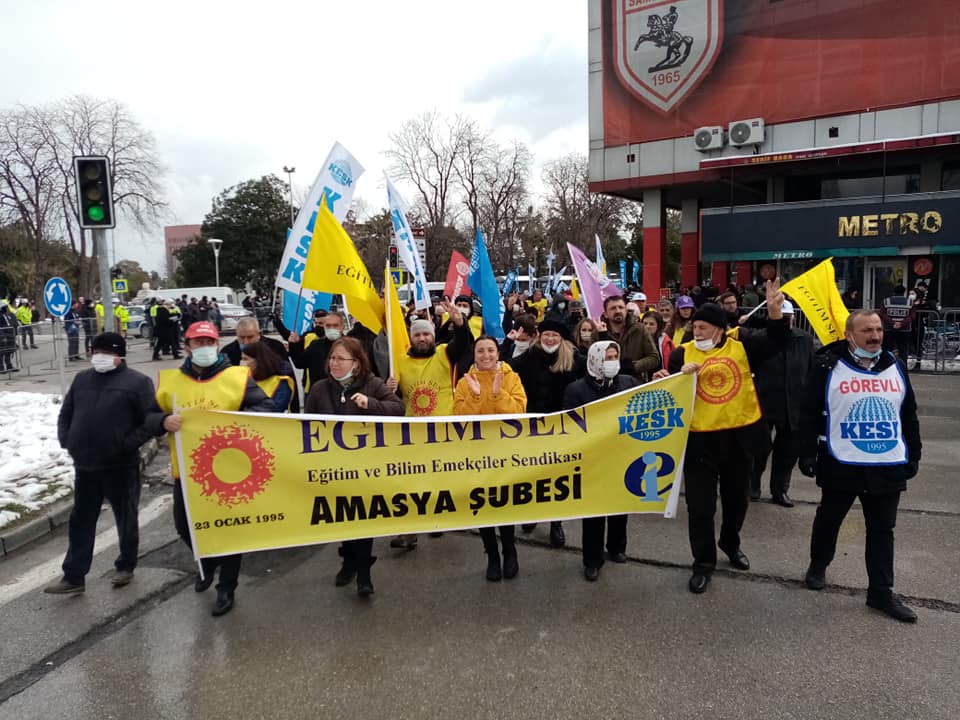 KESK'in bölge mitingi Samsun'da yapıldı