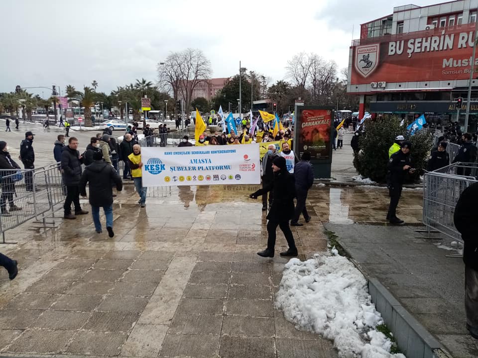KESK'in bölge mitingi Samsun'da yapıldı