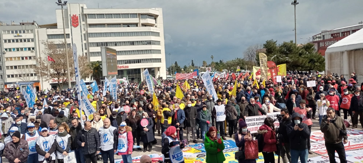 KESK'in bölge mitingi Samsun'da yapıldı