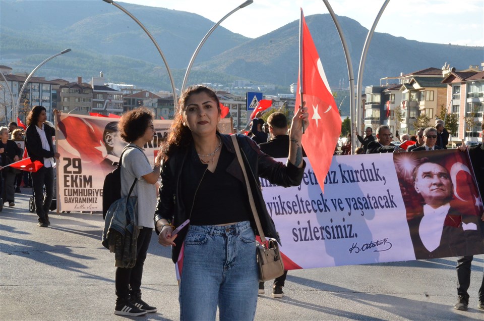 Amasya’da Cumhuriyet Yürüyüşü