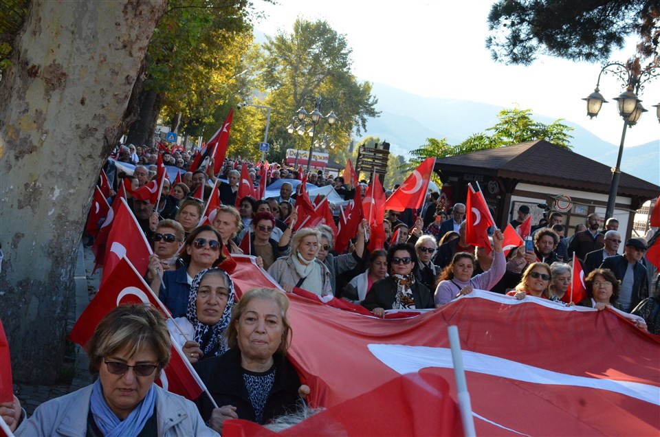 Amasya’da Cumhuriyet Yürüyüşü