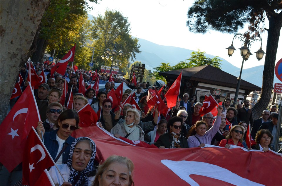 Amasya’da Cumhuriyet Yürüyüşü