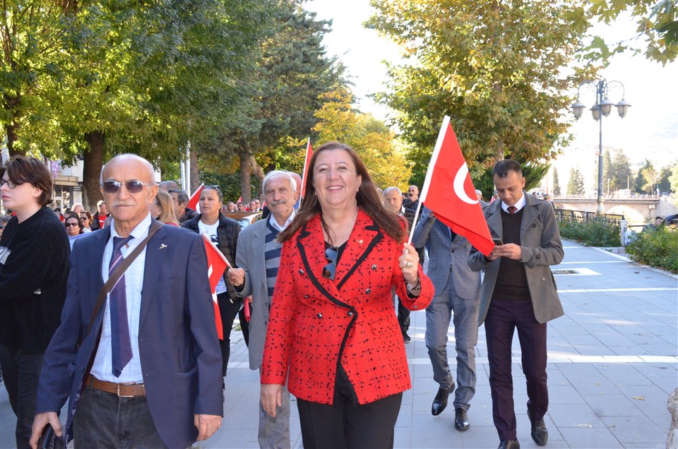 Amasya’da Cumhuriyet Yürüyüşü