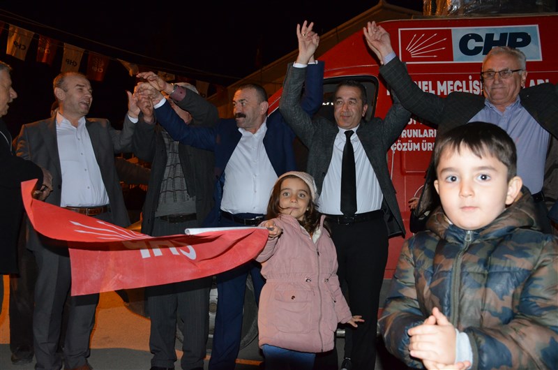 Uluköy’de CHP Heyetine Coşkulu Karşılama