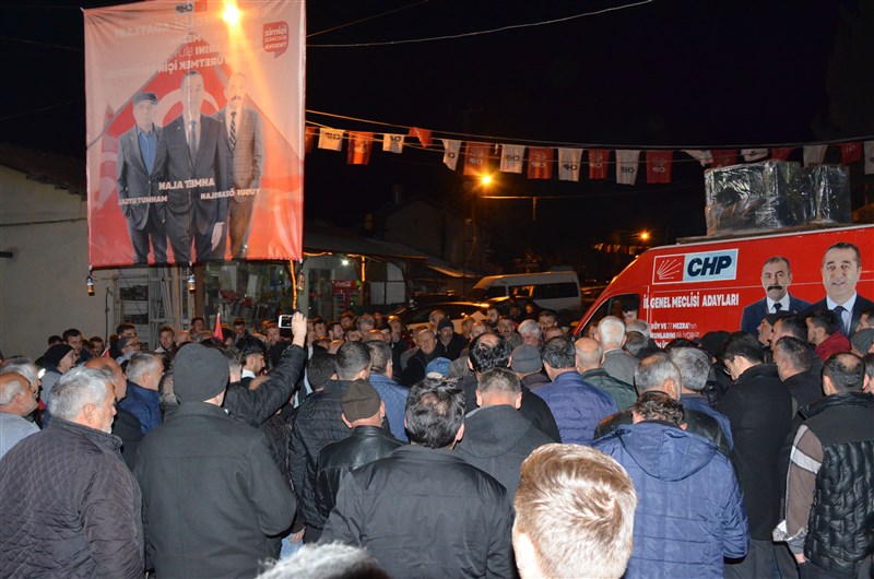 Uluköy’de CHP Heyetine Coşkulu Karşılama