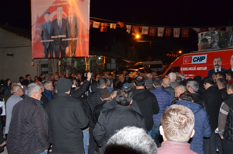 Uluköy’de CHP Heyetine Coşkulu Karşılama