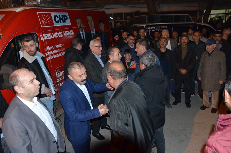 Uluköy’de CHP Heyetine Coşkulu Karşılama