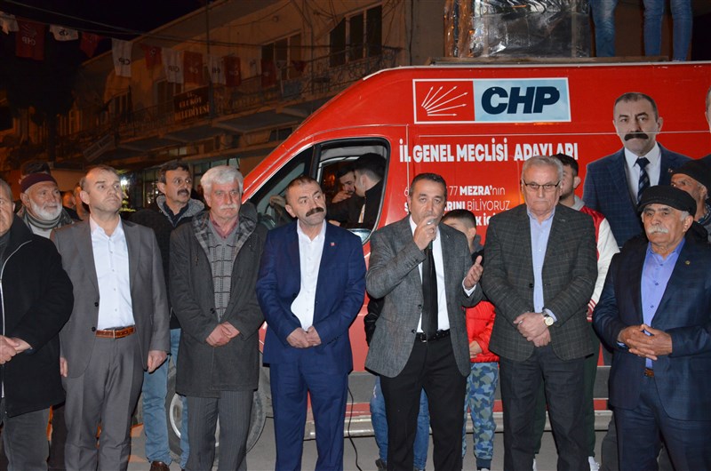 Uluköy’de CHP Heyetine Coşkulu Karşılama