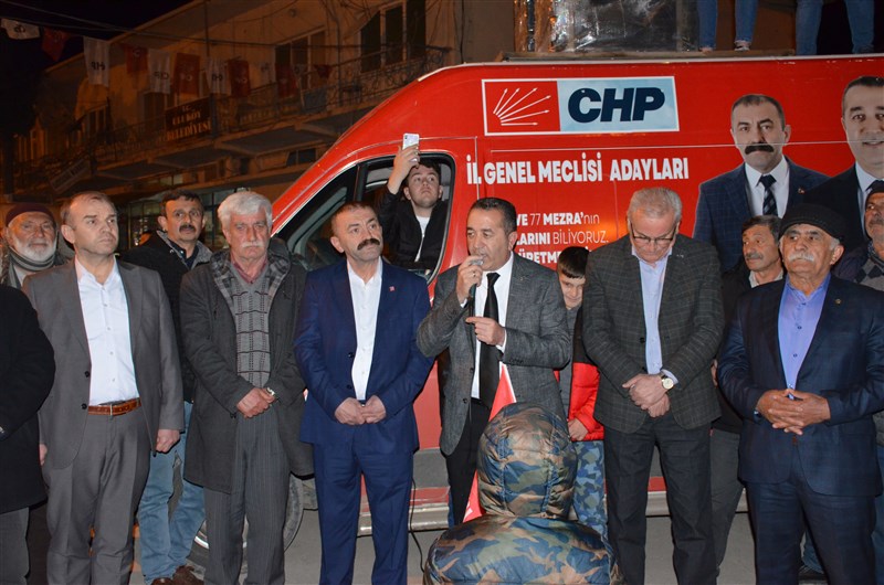 Uluköy’de CHP Heyetine Coşkulu Karşılama