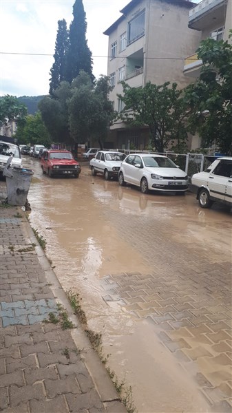 Taşova'da Yoğun Yağmur Yağışı ve Sel