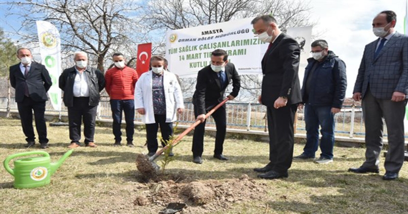 14 Mart Tıp Bayramı'nda Sağlıklı Yaşam için Doğaya Renk Kattılar