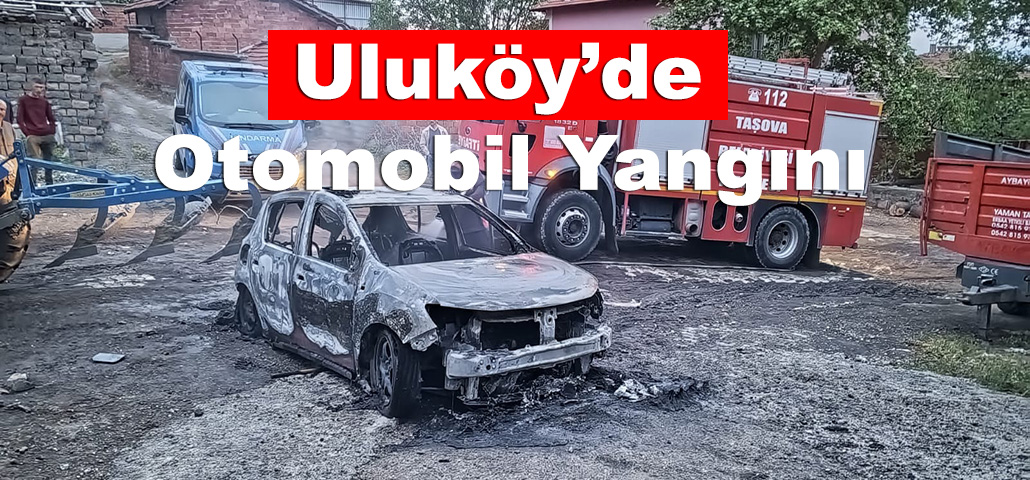 Uluköy’de Otomobil Yangını