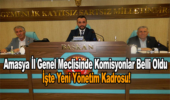 Amasya İl Genel Meclisinde Komisyonlar Belli Oldu: İşte Yeni Yönetim Kadrosu!