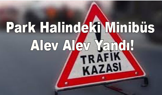 Park Halindeki Minibüs Alev Alev Yandı!