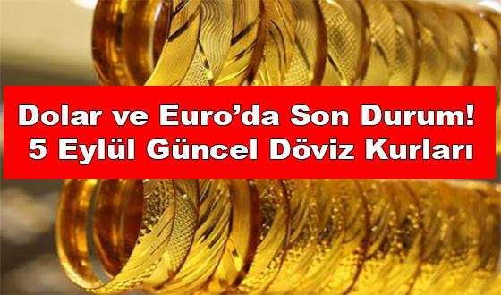 Dolar ve Euro’da Son Durum! 5 Eylül Güncel Döviz Kurları