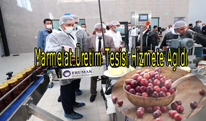 Marmelat Üretim Tesisi Hizmete Girdi