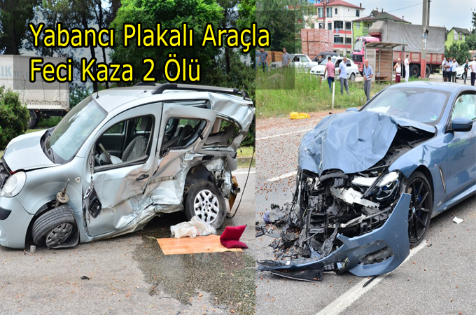 İki Araç Çarpıştığı Feci Kazada:2 Ölü
