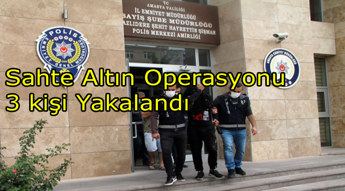 Kuyumcuya Sahte Altın Satmaya Çalışırken Yakalandılar