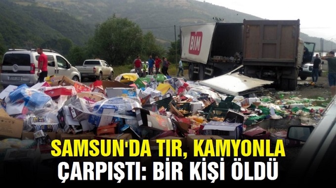  Tır dorsesi Yerinden Kurtuldu: 1 ölü