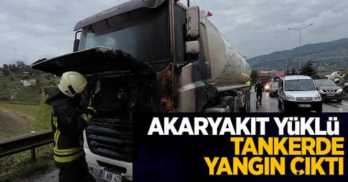 Akaryakıt yüklü tankerde facianın eşiğinden dönüldü.