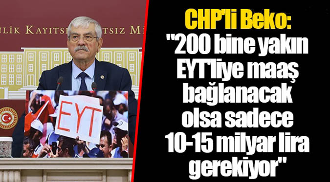 CHP'li Beko: 