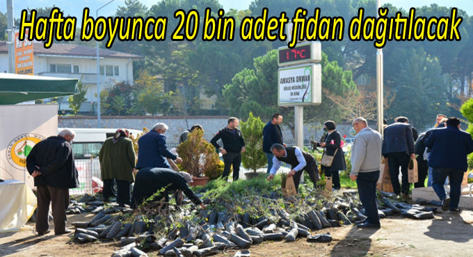 Hafta boyunca 20 bin adet fidan dağıtılacak