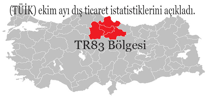 (TÜİK) ekim ayı dış ticaret istatistiklerini açıkladı.