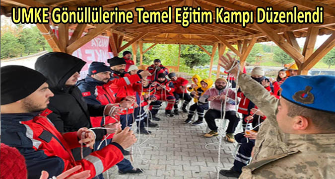 UMKE Gönüllülerine Temel Eğitim Kampı Düzenlendi