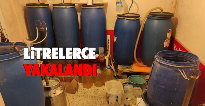  Polis ekiplerince sahte içki ele geçirildi, 2  gözaltı