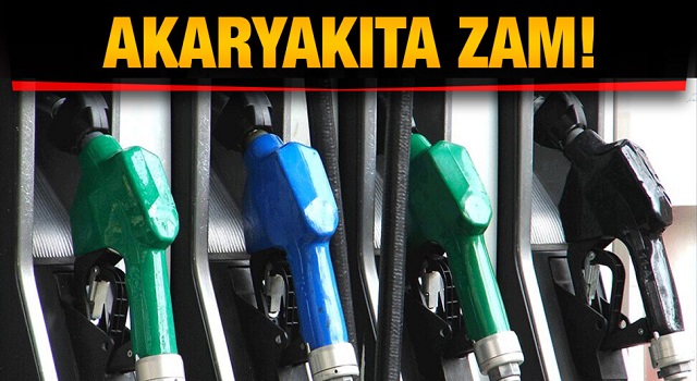 Benzin ve motorine zam geldi.