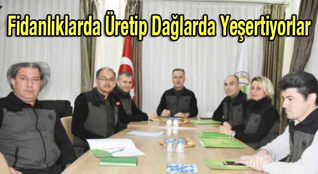 Fidanlıklarda Üretip Dağlarda Yeşertiyorlar