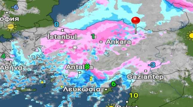 Türkiye yoğun kar yağışı ve dondurucu soğukların etkisinde kalacak