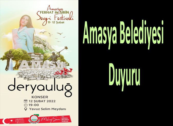 Geleneksel Amasya Ferhat ile Şirin Sevgi Festivali