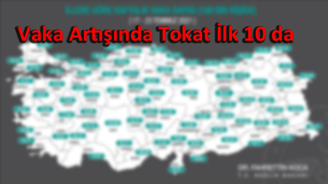 Vaka Sayısında Tokat İlk 10 da