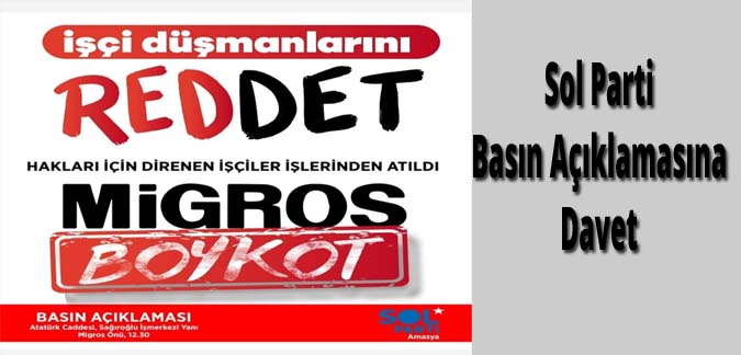 Sol Parti Basın Açıklamasına Davet
