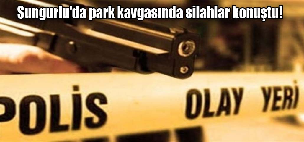 Sungurlu'da park kavgasında silahlar konuştu!
