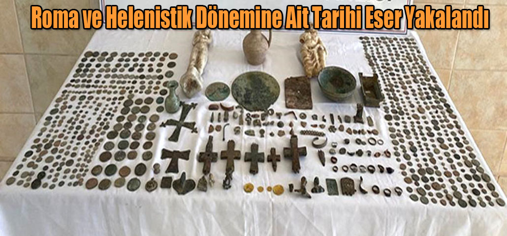 Roma ve Helenistik Dönemine Ait Tarihi Eser Yakalandı