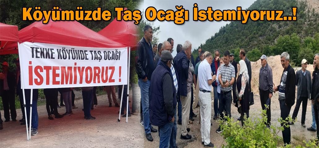 Köyümüzde Taş Ocağı İstemiyoruz..!