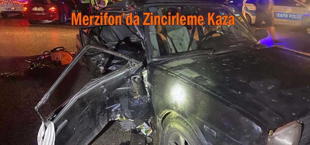Merzifon’da Zincirleme Kaza