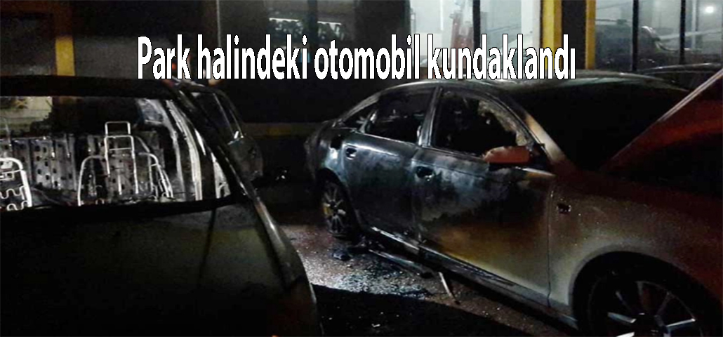 Park halindeki otomobil kundaklandı