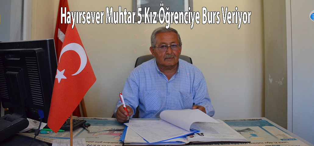 Hayırsever Muhtar 5 Kız Öğrenciye Burs Veriyor