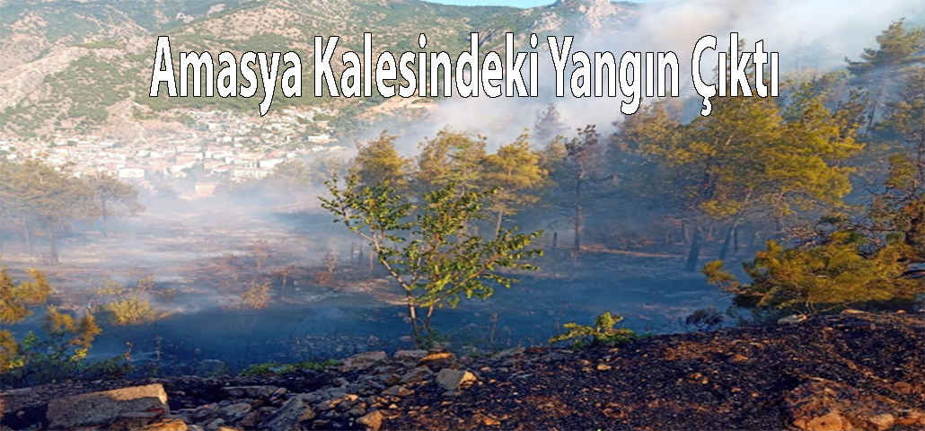 Amasya Kalesindeki Yangın Çıktı