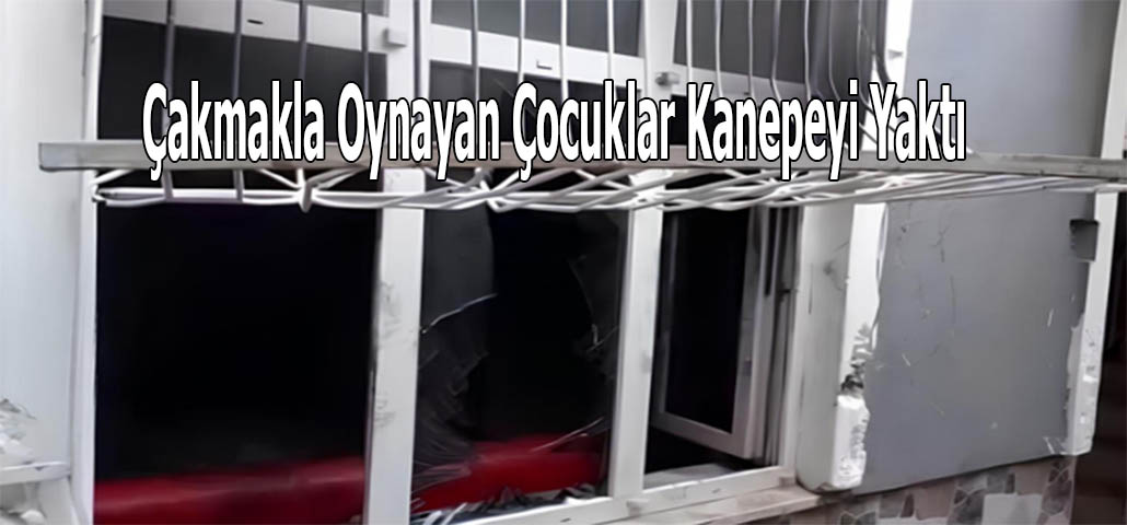 Çakmakla Oynayan Çocuklar Kanepeyi Yaktı
