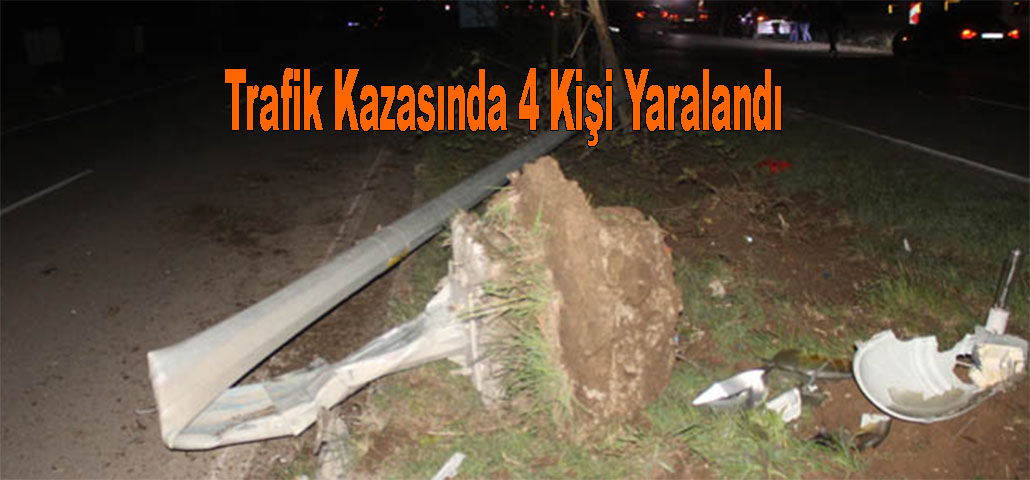 Trafik Kazasında 4 Kişi Yaralandı