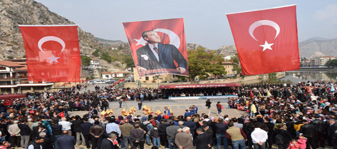 29 Ekim Cumhuriyet Bayramı, Amasya Yavuz Selim Meydanında Coşkuyla Kutlandı