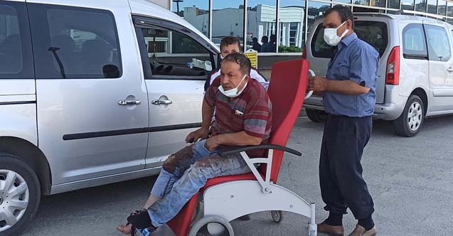 Acemi kasaplar hastanede soluğu aldı