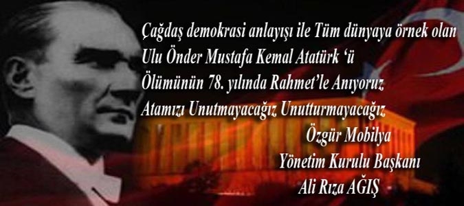 Ali Rıza AĞIŞ 10 Kasım Mesajı