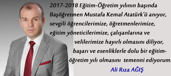 Ali Rıza AĞIŞ Eğitim- Öğretim yılı kutlaması